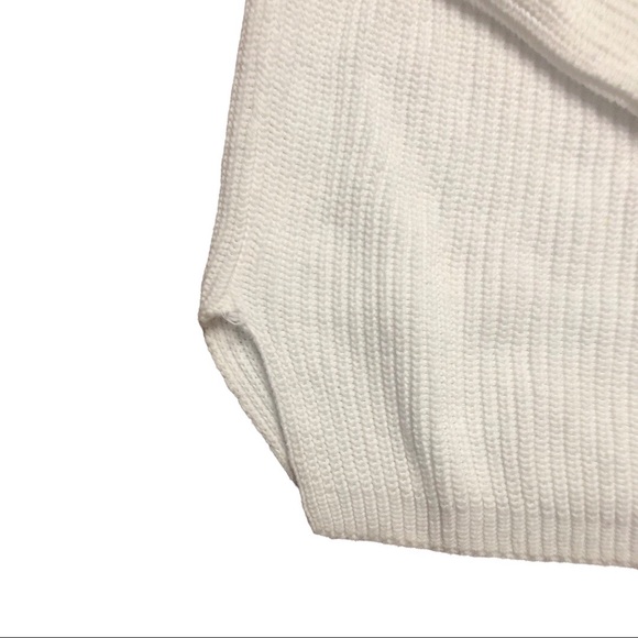 Rag & Bone Dana Cold Shoulder White Sweater Size Pre-Loved - Picture 9 of 15